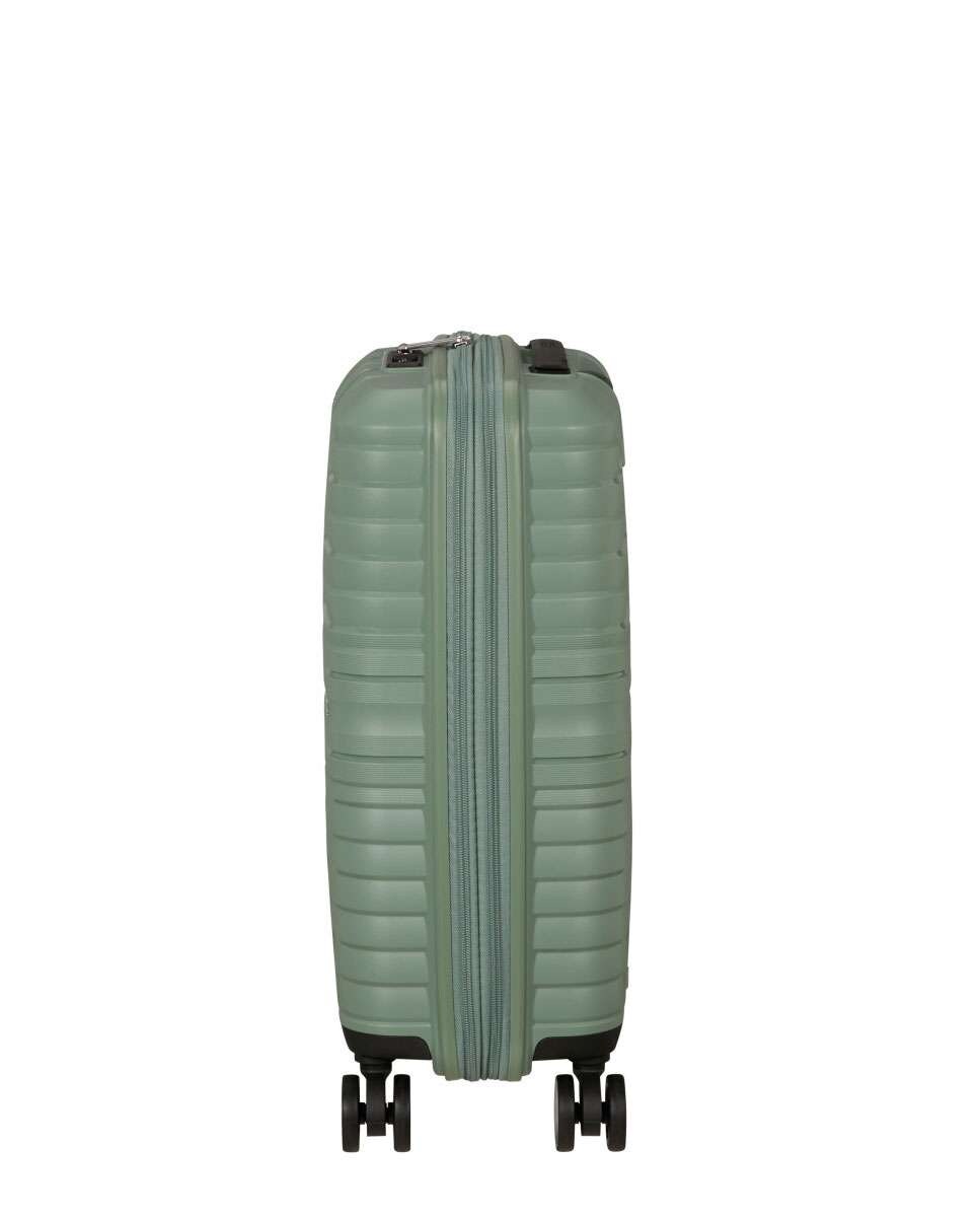 Mala de Cabine Flytwist 55cm 4 Rodas Expansível Verde Botânico 36L Verde-3