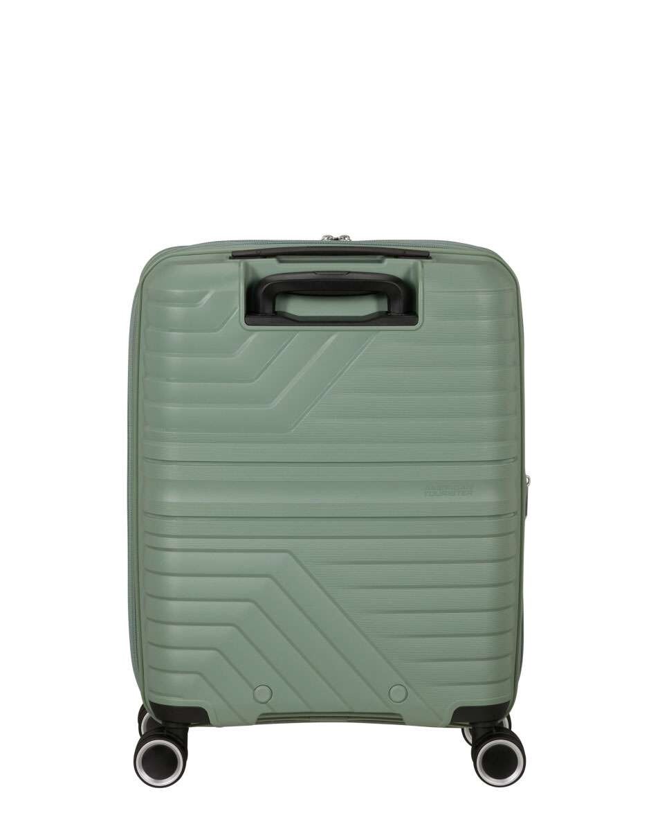 Mala de Cabine Flytwist 55cm 4 Rodas Expansível Verde Botânico 36L Verde-4