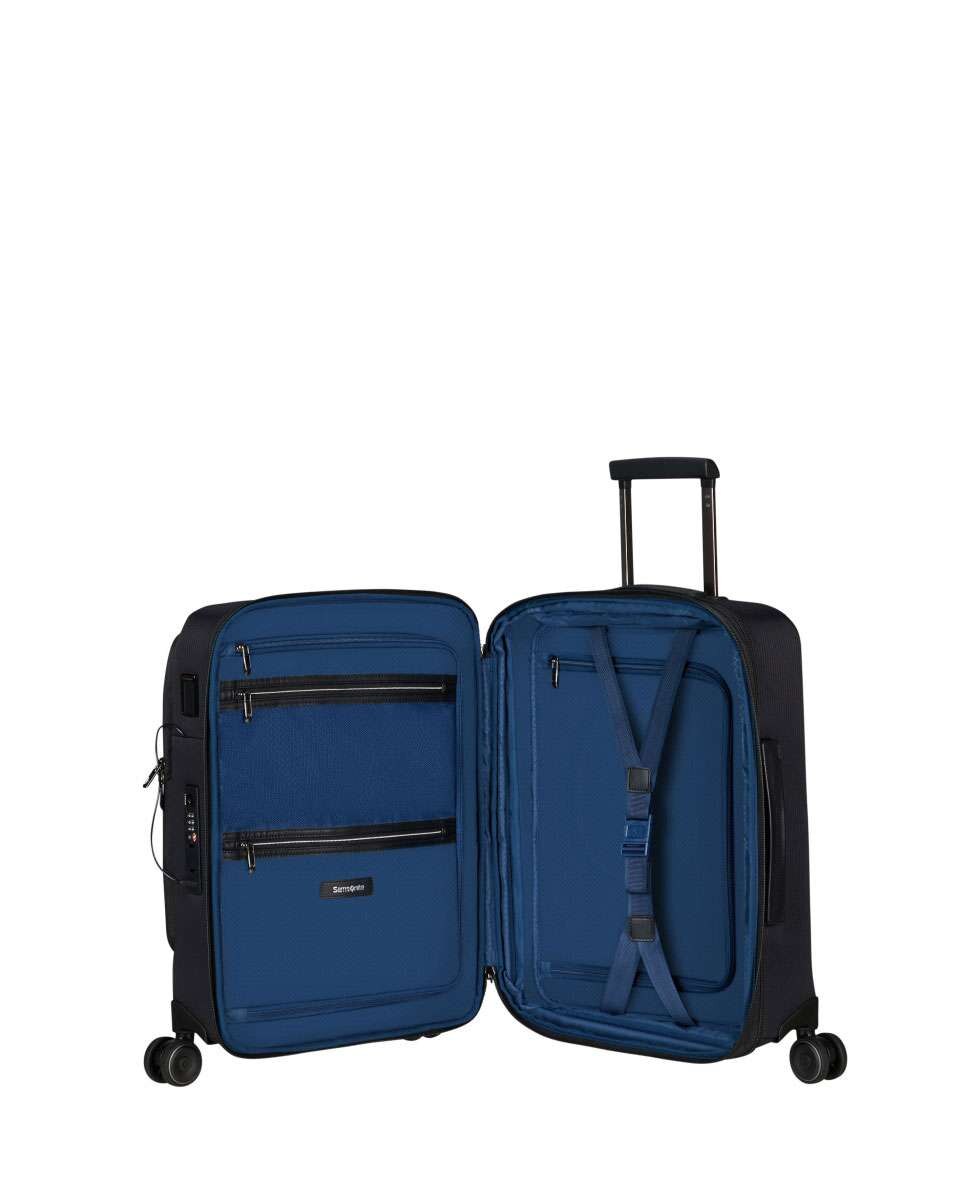 Mala de cabine Splendix 55cm expansível 4 rodas preto 42L Preto-2