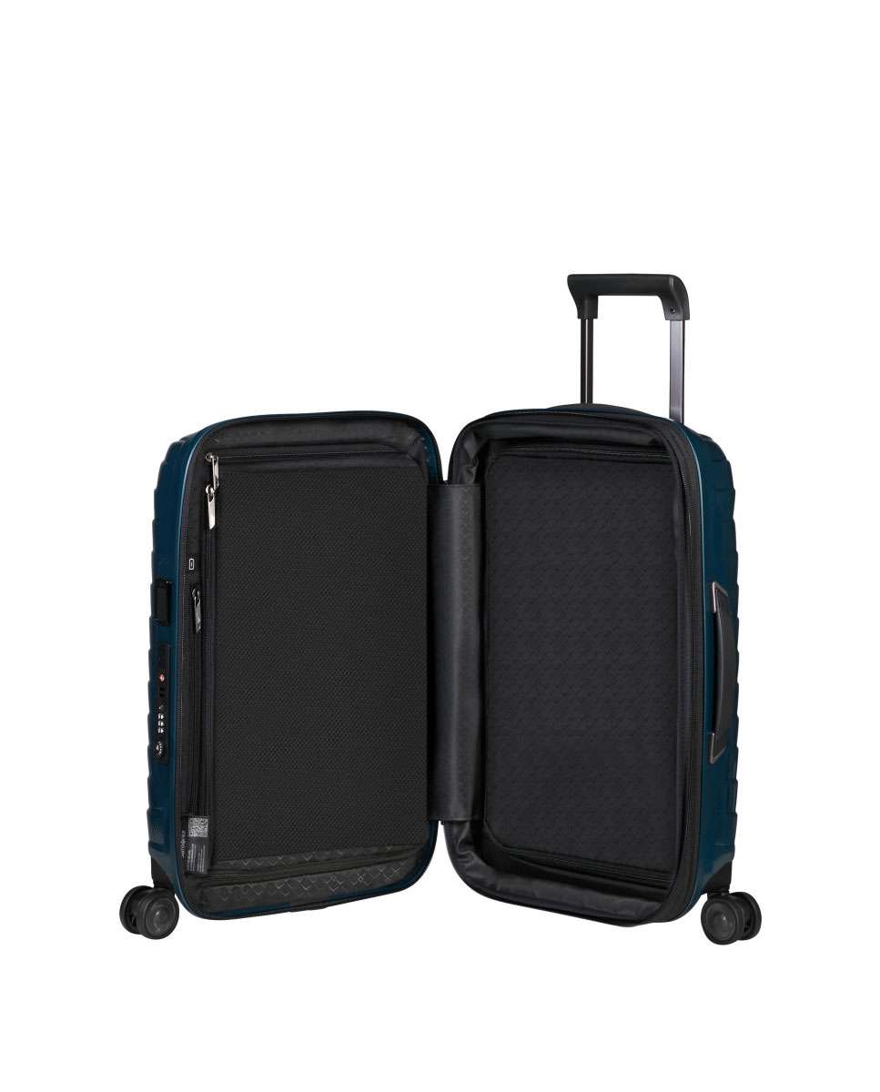 Mala de cabine Proxis 55/35cm 4 rodas expansível azul petróleo 38L Azul-2