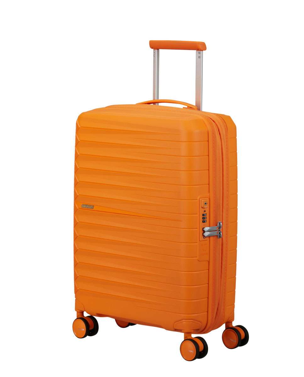 Imagem 0 de Mala de Cabine Fastforward 55cm 4 Rodas Expansível Laranja Radiante 36L
