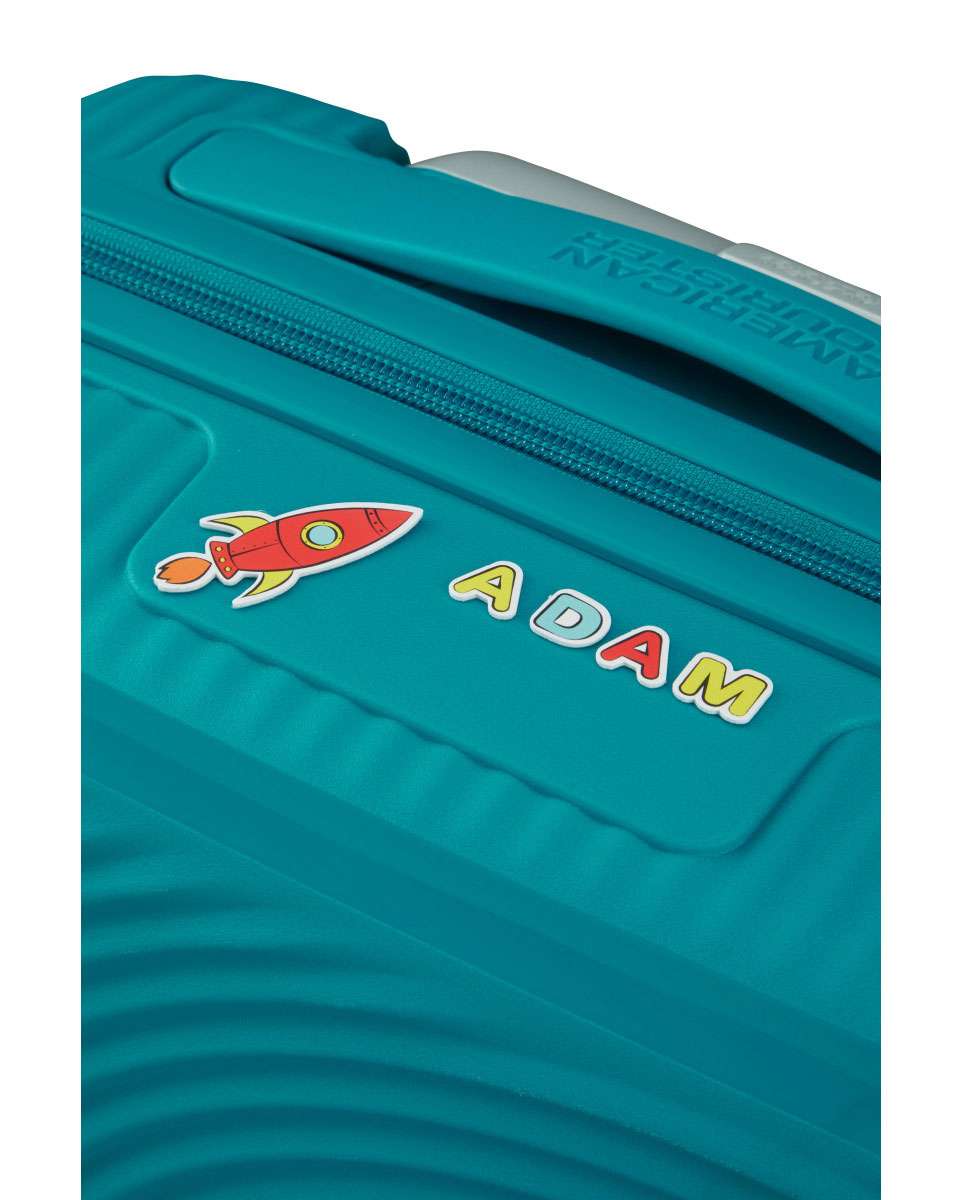 Trolley de cabine mini Soundbox 47cm 4 rodas azul-petróleo 22L Azul-3