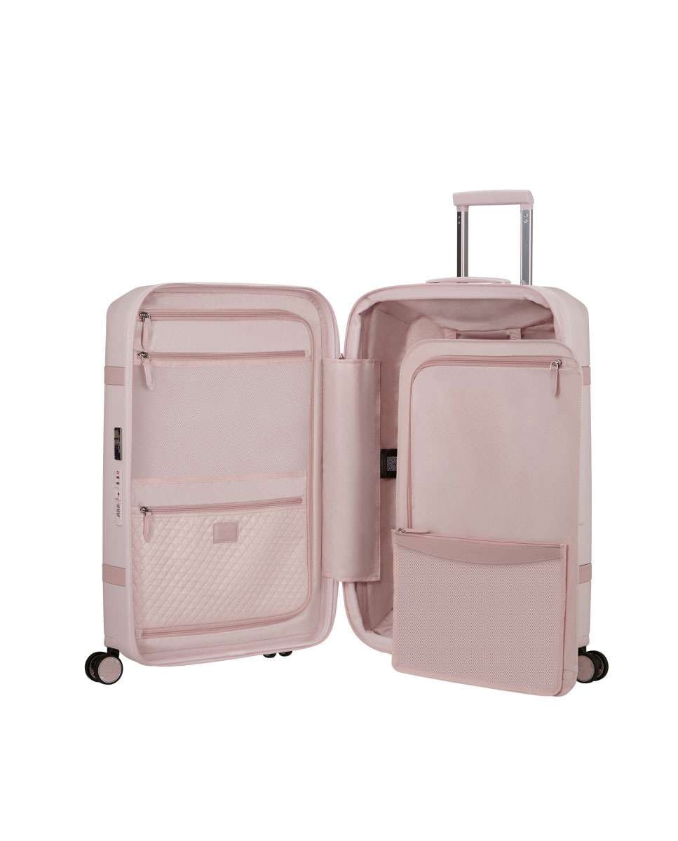 Mala de Viagem Média Image 69Cm 4 Rodas Expansível Rosa 79L Rosa-2