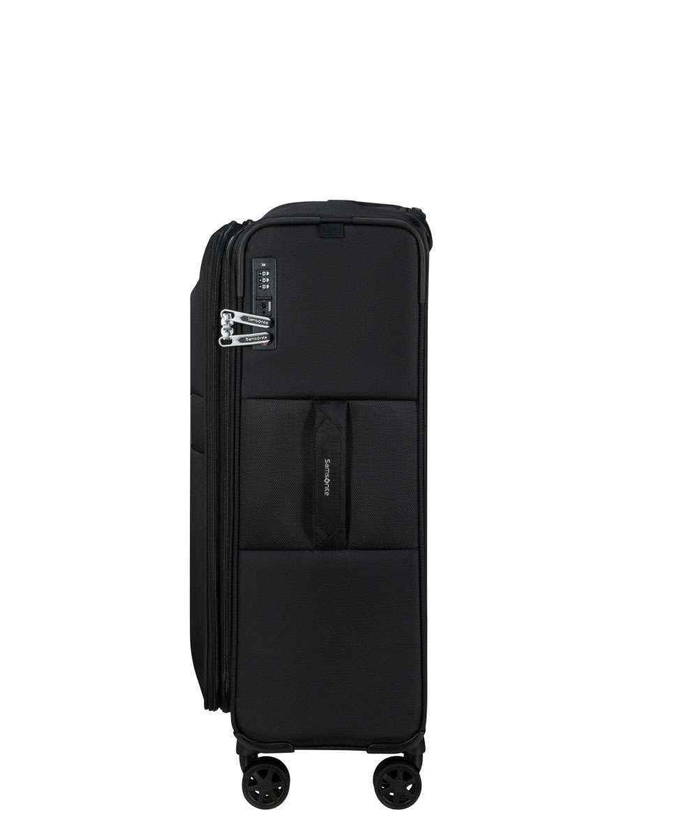 Mala de viagem média Urbify 68cm 4 rodas expansível preto 68L Preto-3