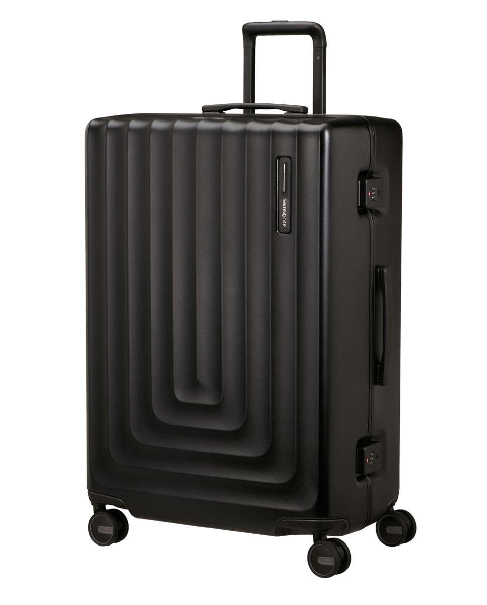 Mala de Viagem Grande Focus 75cm 4 Rodas Grafite Mate 91L Preto-1