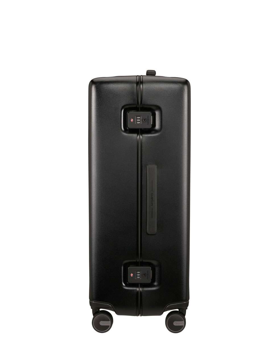 Mala de Viagem Grande Focus 75cm 4 Rodas Grafite Mate 91L Preto-3