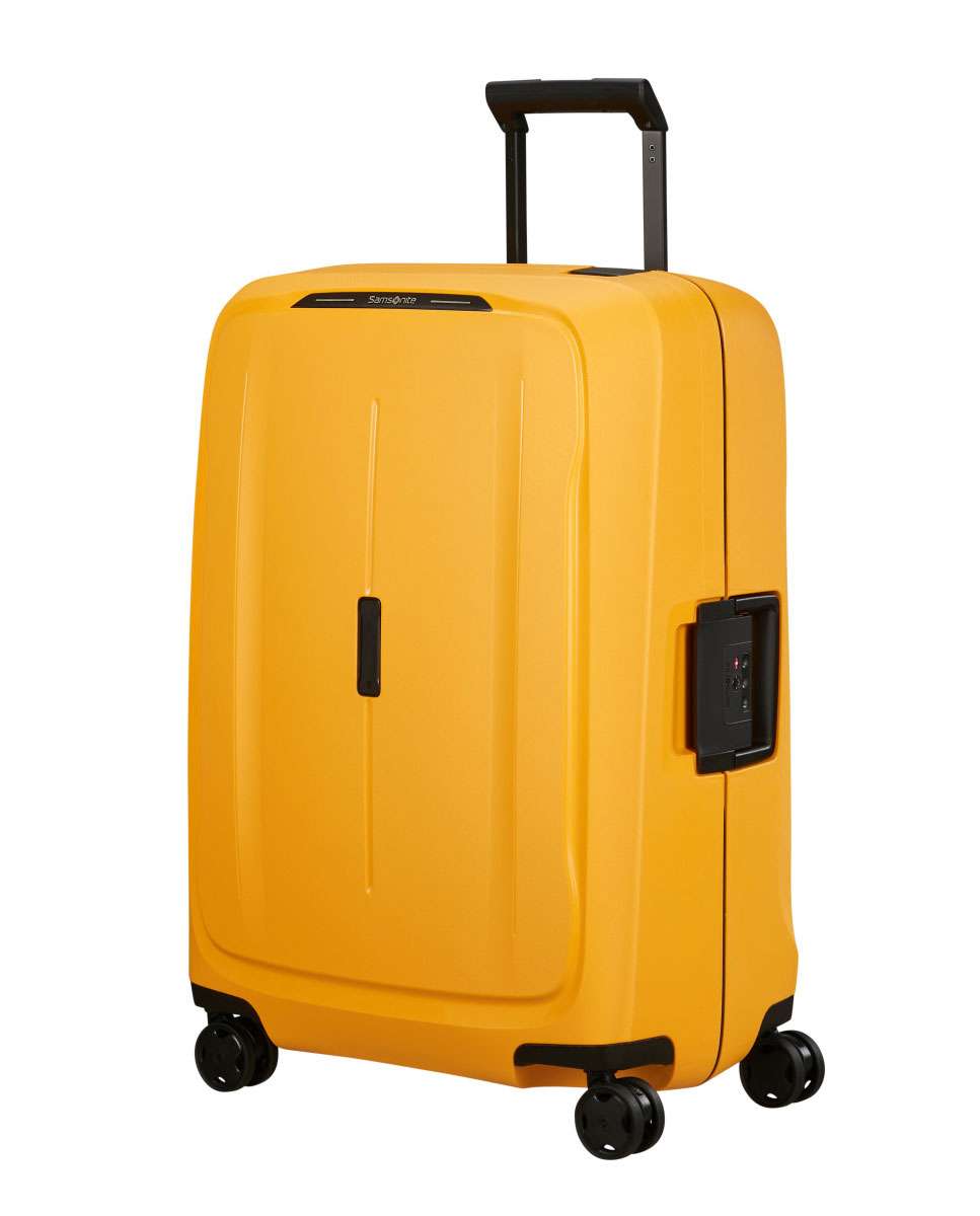 Imagem 0 de Mala de viagem média Essens 69cm 4 rodas amarelo 88L