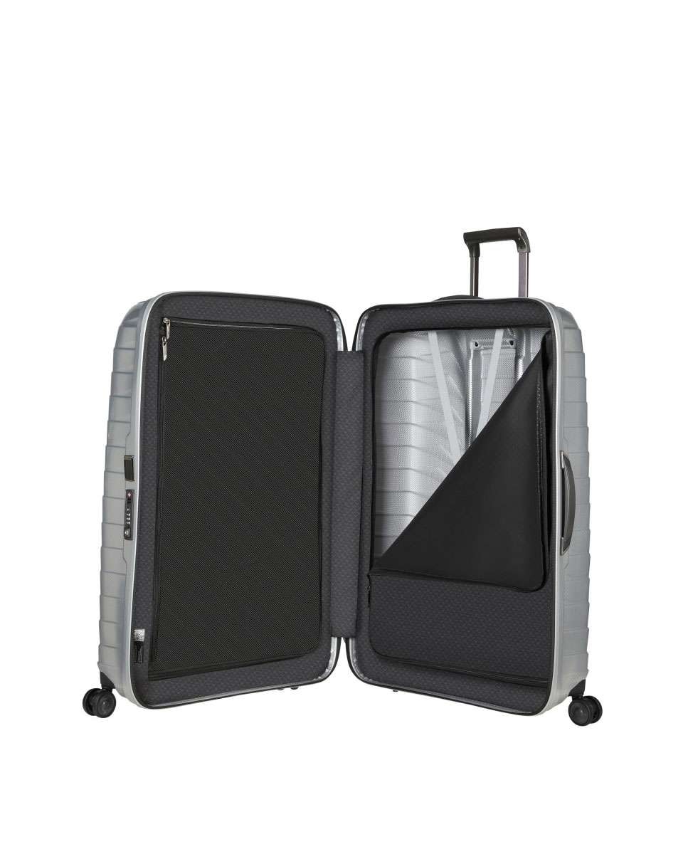 Mala de viagem extragrande Proxis 86cm 4 rodas prateado 147L Cinzento-2