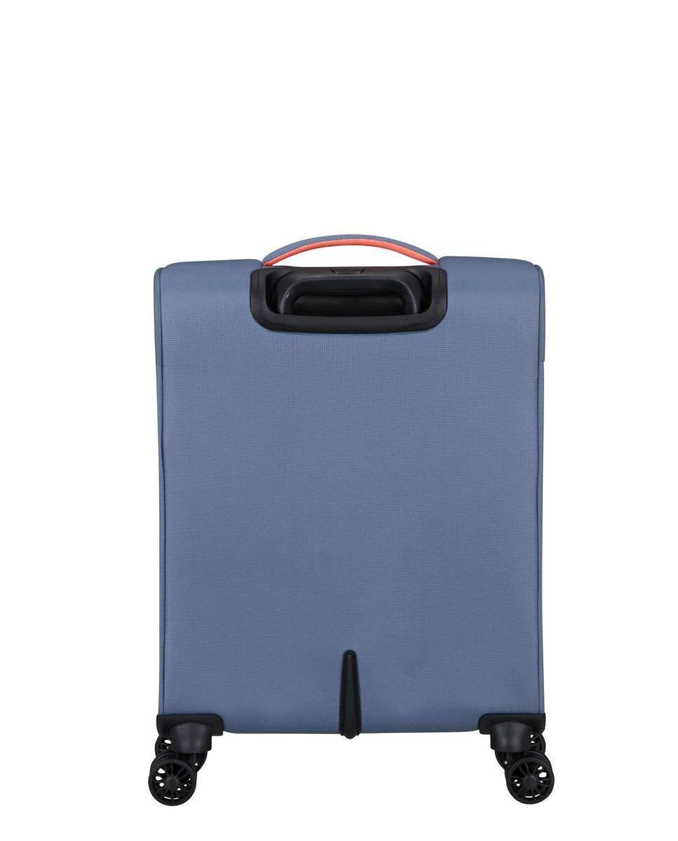 Mala de Cabine Cloudrider 55cm 4 Rodas Expansível Azul Pedra 38.5L Azul-4