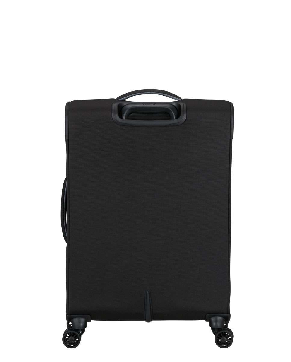 Mala de Viagem Média Cloudrider 67cm 4 Rodas Expansível Preto 67L Preto-4