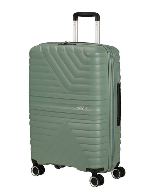 Imagem 0 de Mala de Viagem Média Flytwist 67cm 4 Rodas Expansível Verde Botânico  63L