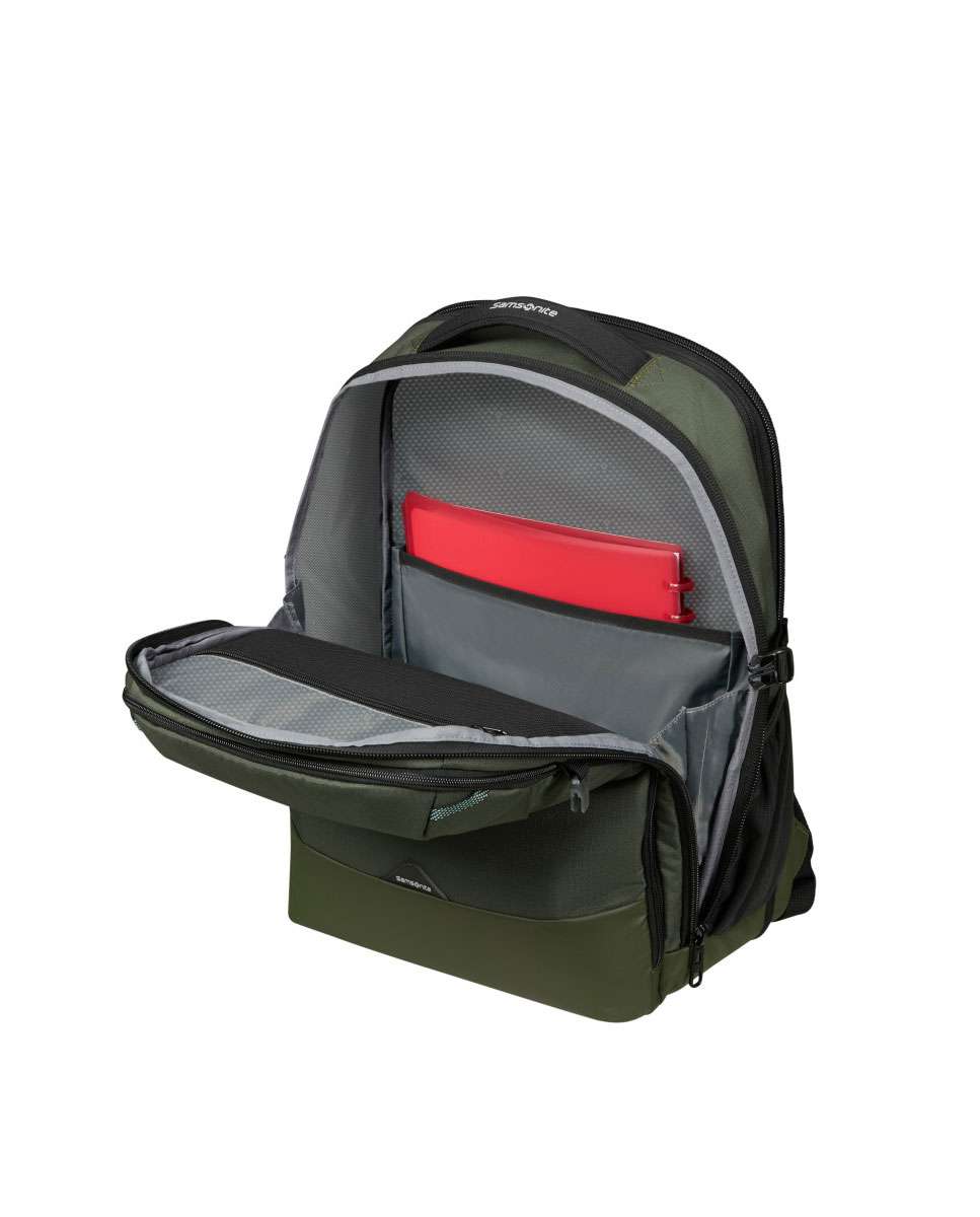 Mochila para Portátil Roadseeker 17.3" Expansível Verde Azeitona 32L Verde-2