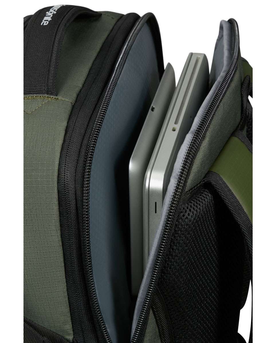 Mochila para Portátil Roadseeker 17.3" Expansível Verde Azeitona 32L Verde-3