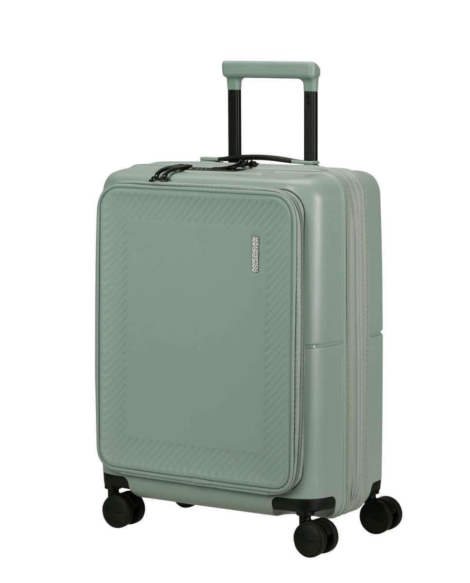 Imagem 0 de Mala de cabine Dashpop 55cm com 4 rodas expansível acesso frontal verde iceberg 42L