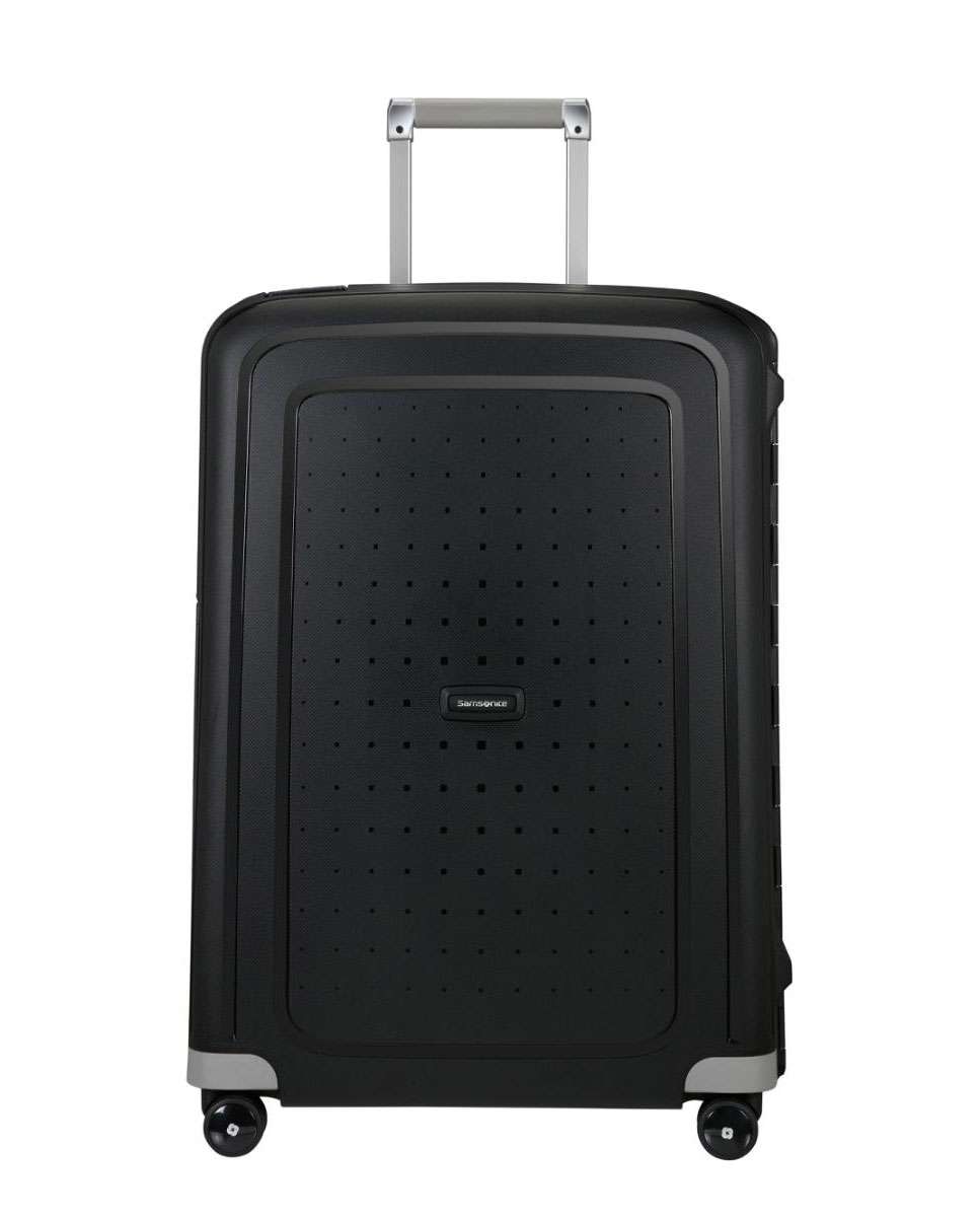 Imagem 0 de Mala de viagem média S`Cure 69cm 4 rodas com fechadura preto 79L