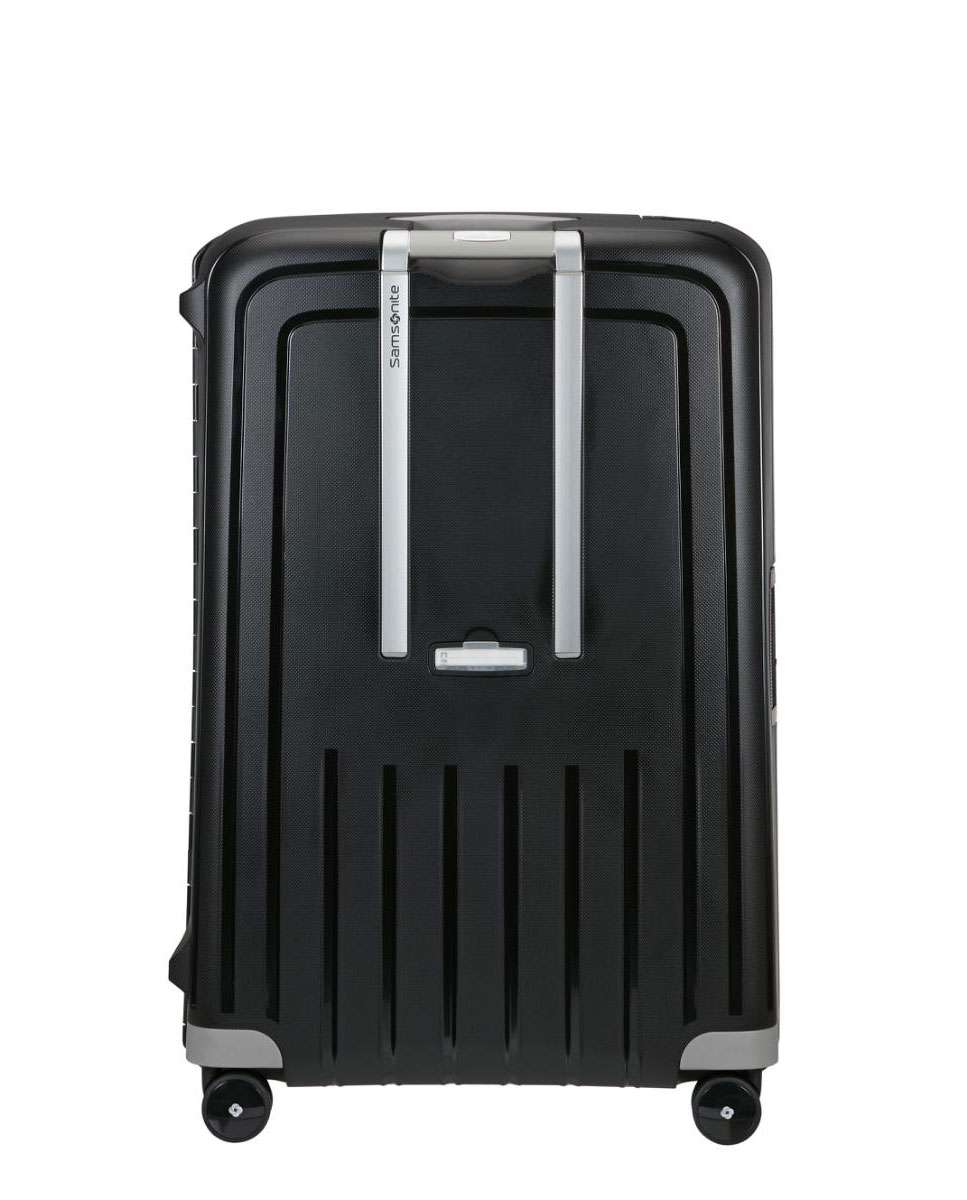 Mala de viagem extragrande S`Cure 81cm 4 rodas com fechadura preto 138L Preto-3