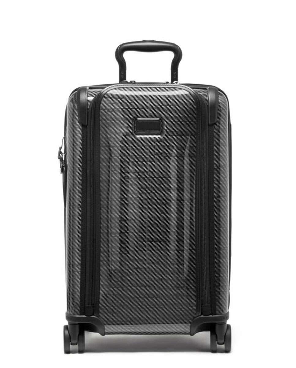 Mala Cabine 55cm Continental Expansível Acesso Frontal Tegra Lite preto 36L Preto-1