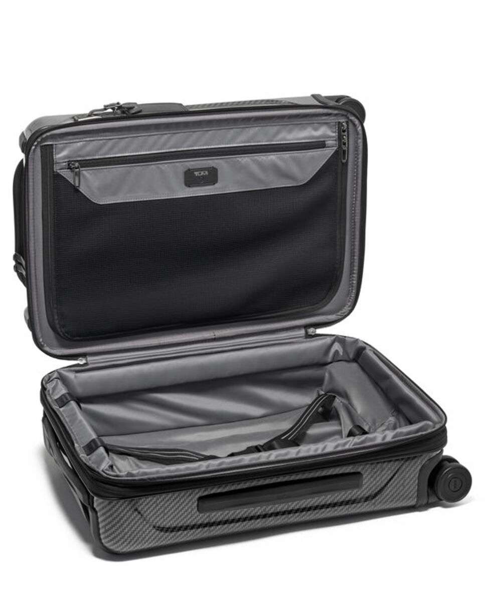 Mala Cabine 55cm Continental Expansível Acesso Frontal Tegra Lite preto 36L Preto-2