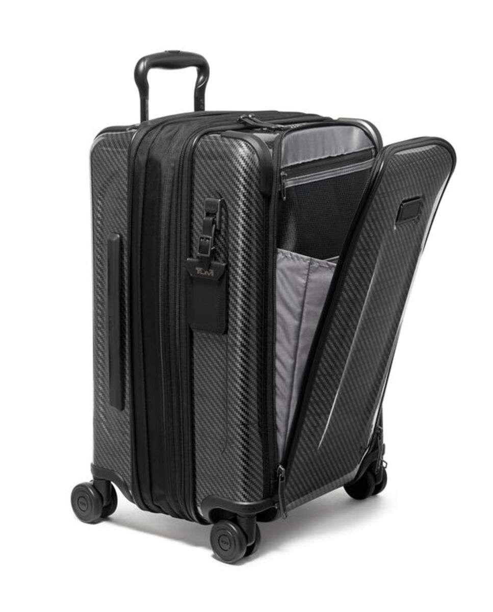 Mala Cabine 55cm Continental Expansível Acesso Frontal Tegra Lite preto 36L Preto-3