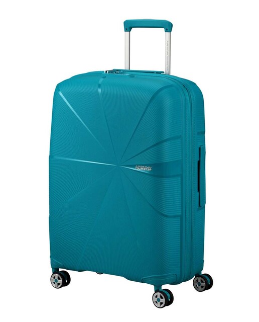 Imagem 0 de Mala de viagem média Starvibe 67cm 4 rodas expansível azul esverdeado 70L