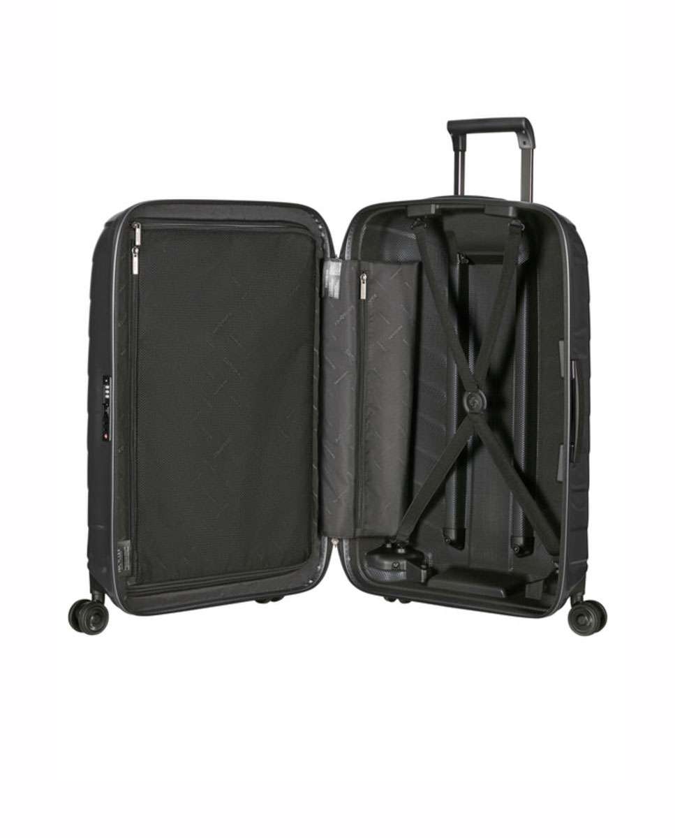 Mala de viagem extragrande Attrix 81cm 4 rodas antracite 120L Preto-2