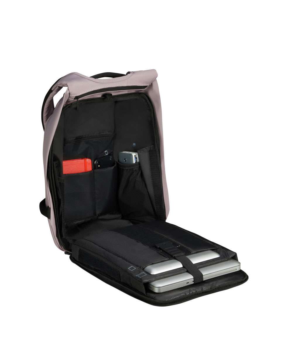 Mochila antirroubo para portátil Securipack 2.0 lilás 14.1 Rosa-2