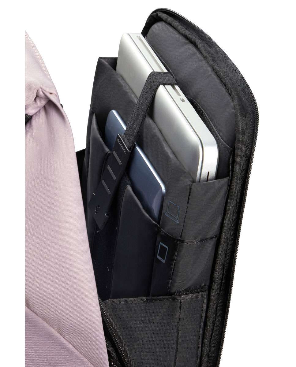 Mochila antirroubo para portátil Securipack 2.0 lilás 14.1 Rosa-3