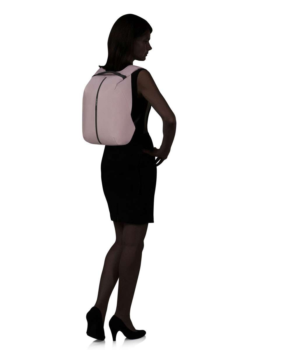 Mochila antirroubo para portátil Securipack 2.0 lilás 14.1 Rosa-4