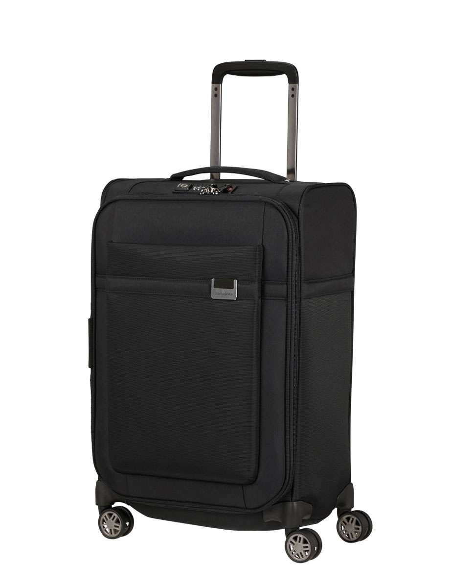 Imagem 0 de Mala de cabine Airea 55x35cm 4 rodas expansível preto 38L