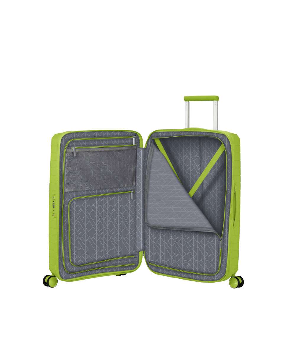 Mala de Viagem Média Fastforward 68cm 4 Rodas Expansível Lima  67L Verde-2