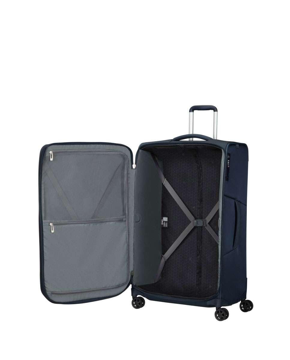 Mala de viagem grande Respark 79cm 4 rodas expansível azul marinho 124L Azul-2