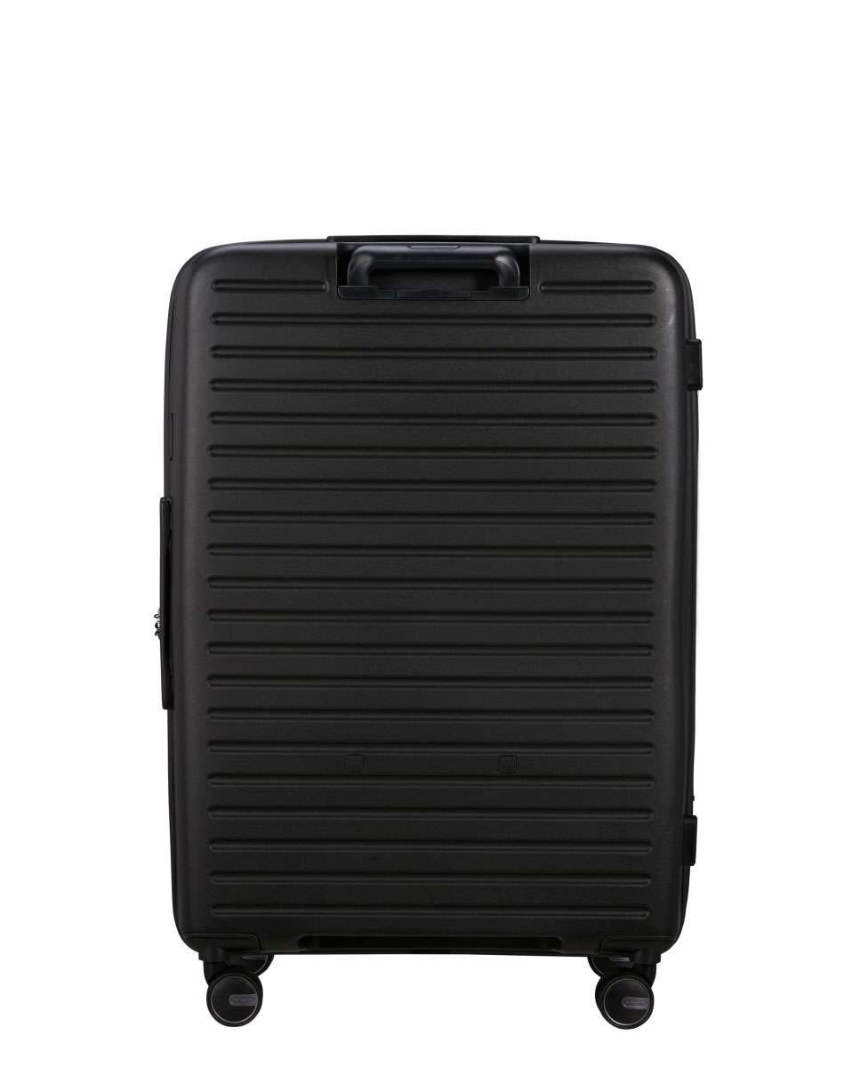 Mala de viagem grande Restackd 75cm 4 rodas expansível preto 99L Preto-4