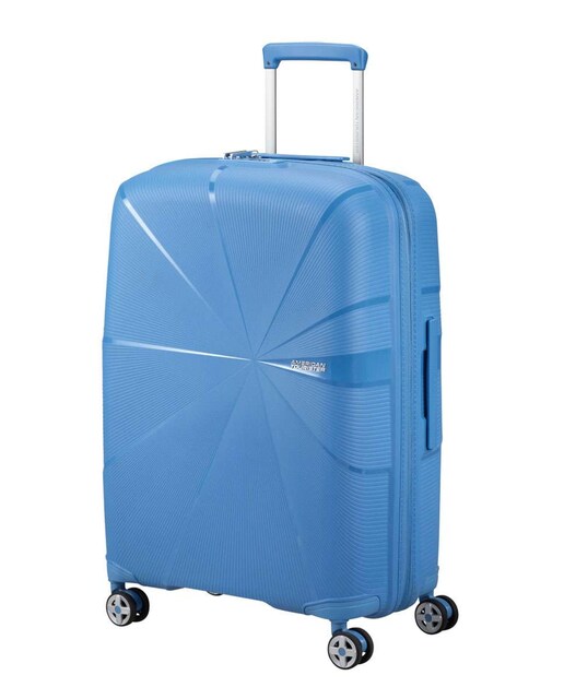 Imagem 0 de Mala de viagem média Starvibe 67cm 4 rodas expansível azul 70L