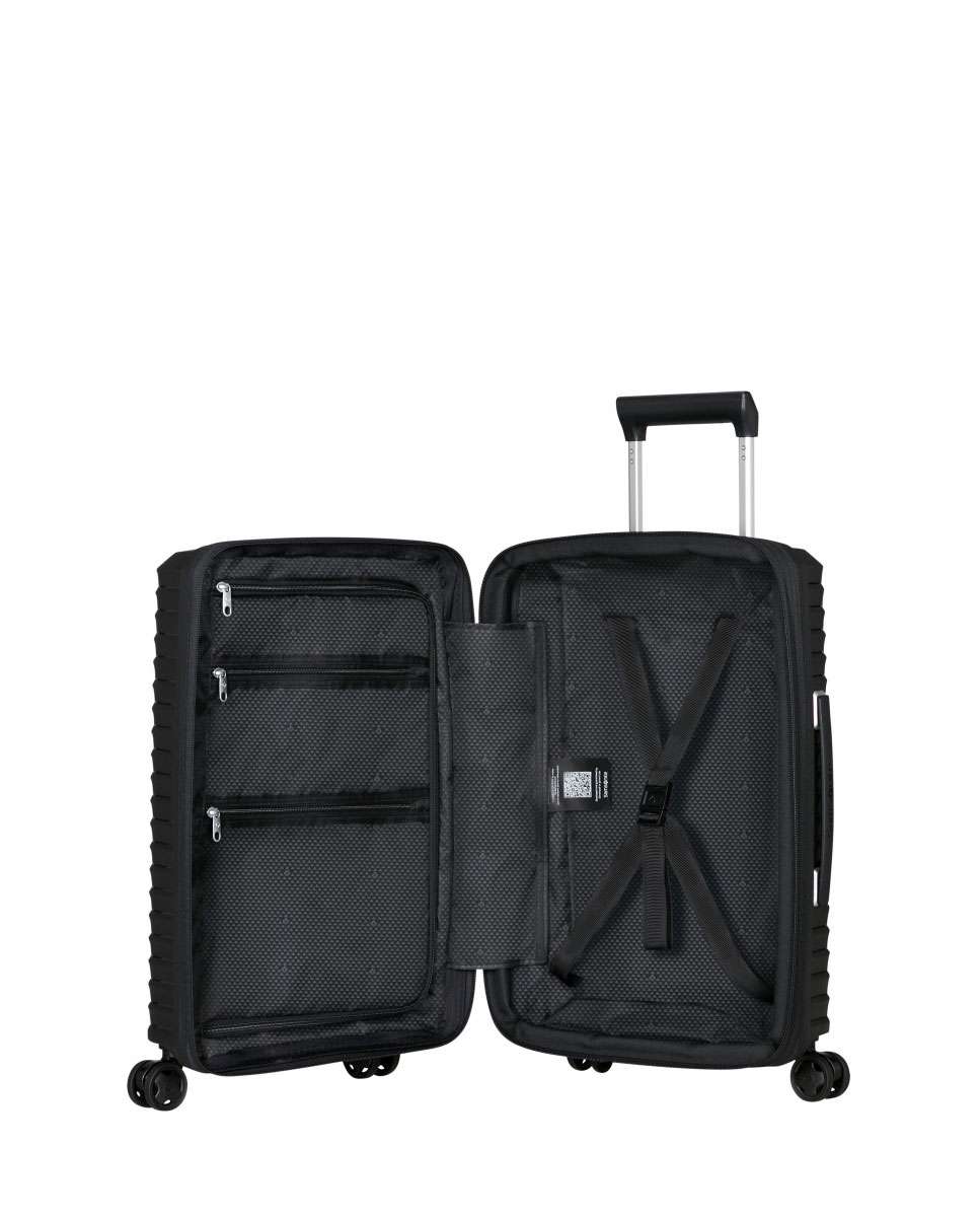 Mala de Cabine Upscape 55/35cm 4 Rodas Expansível Preto 39L Preto-2
