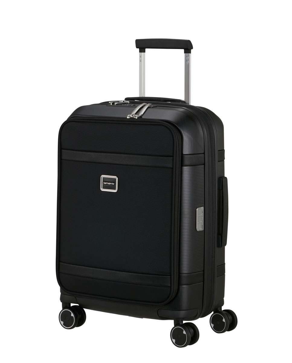 Mala de Cabine Image 55Cm 4 Rodas Expansível Acesso Frontal Preto 41L Preto-1