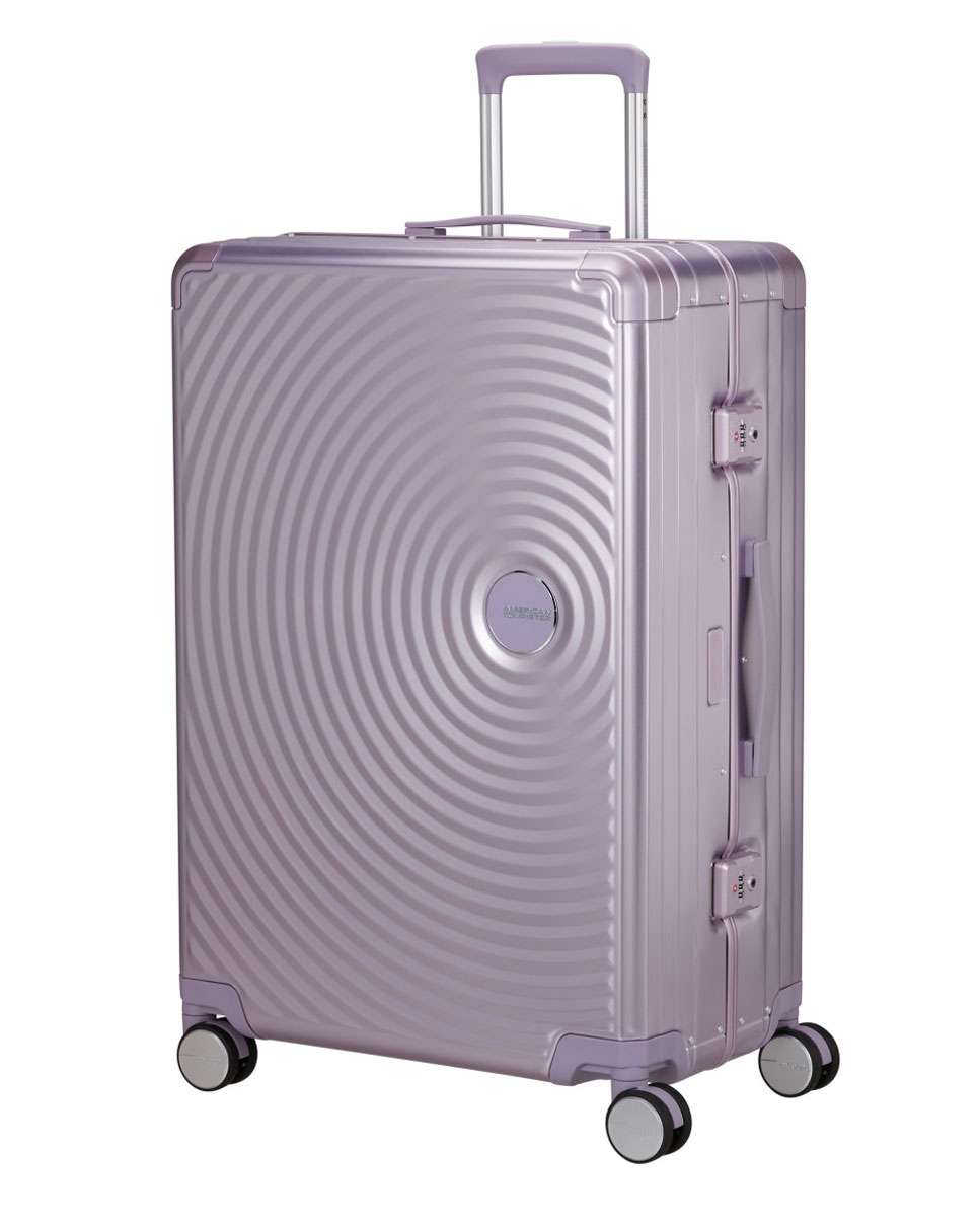 Imagem 0 de Mala de Viagem Grande Soundbox Alu 77cm 4 Rodas Lilás 100L