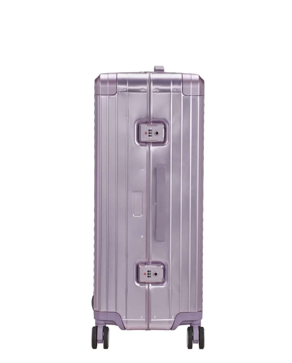 Mala de Viagem Grande Soundbox Alu 77cm 4 Rodas Lilás 100L Lilás-3