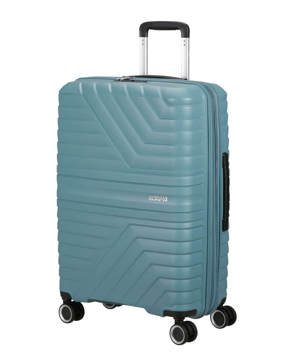 Mala de Viagem Média Flytwist 67cm 4 Rodas Expansível Azul 63L Azul-1