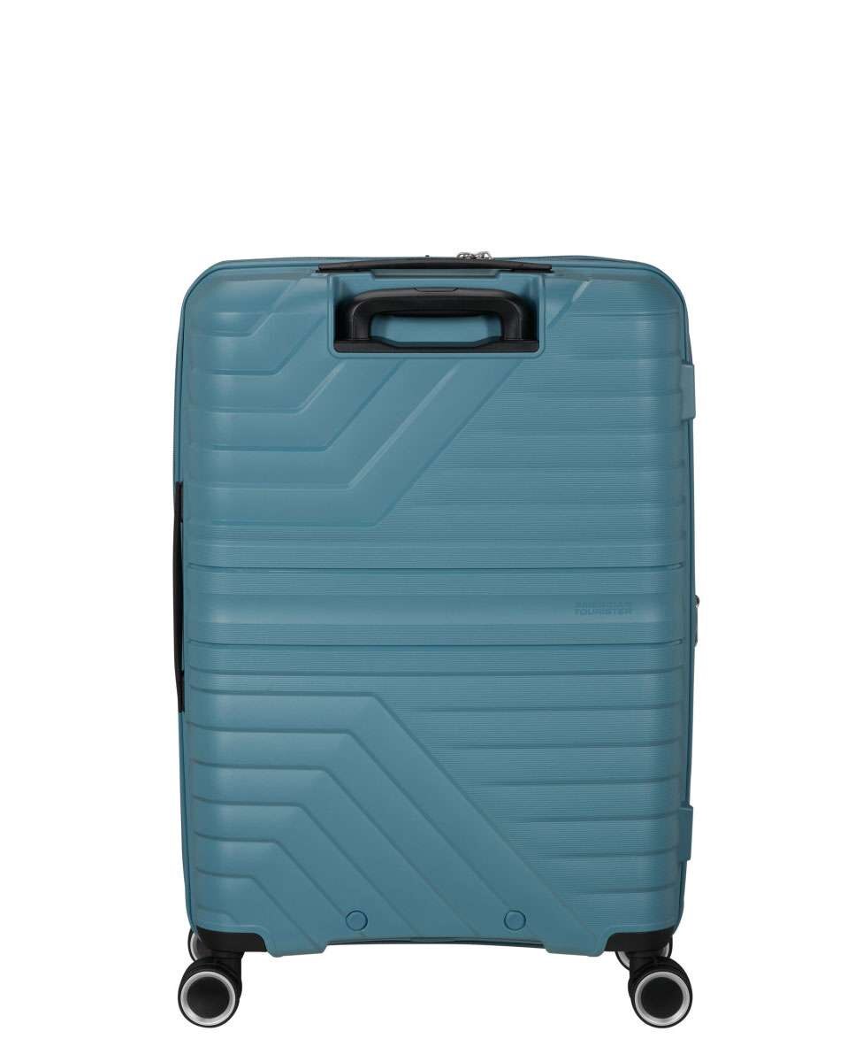 Mala de Viagem Média Flytwist 67cm 4 Rodas Expansível Azul 63L Azul-4