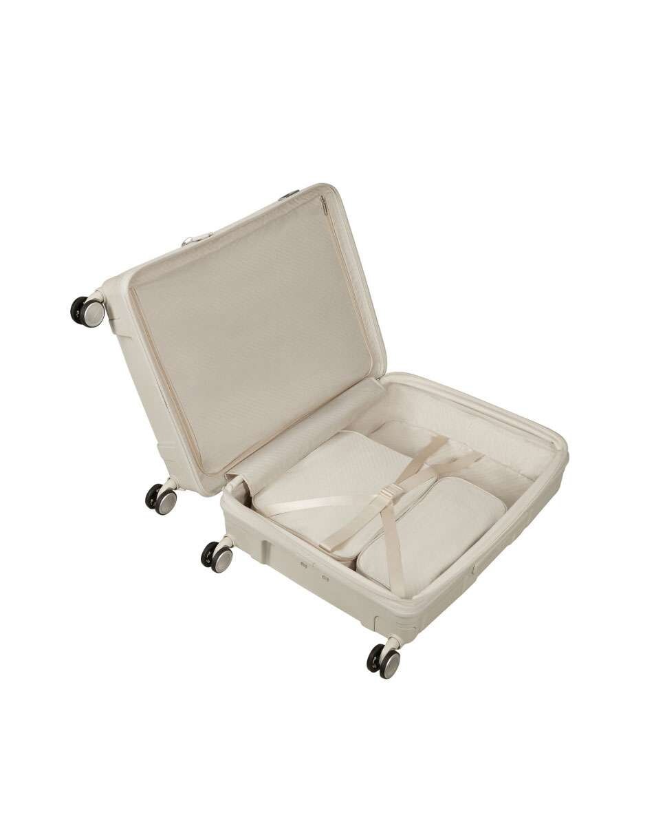 Mala de Viagem Média Paralux HS 67cm 4 Rodas Expansível Cinzento Pedra 71L Cinzento-2