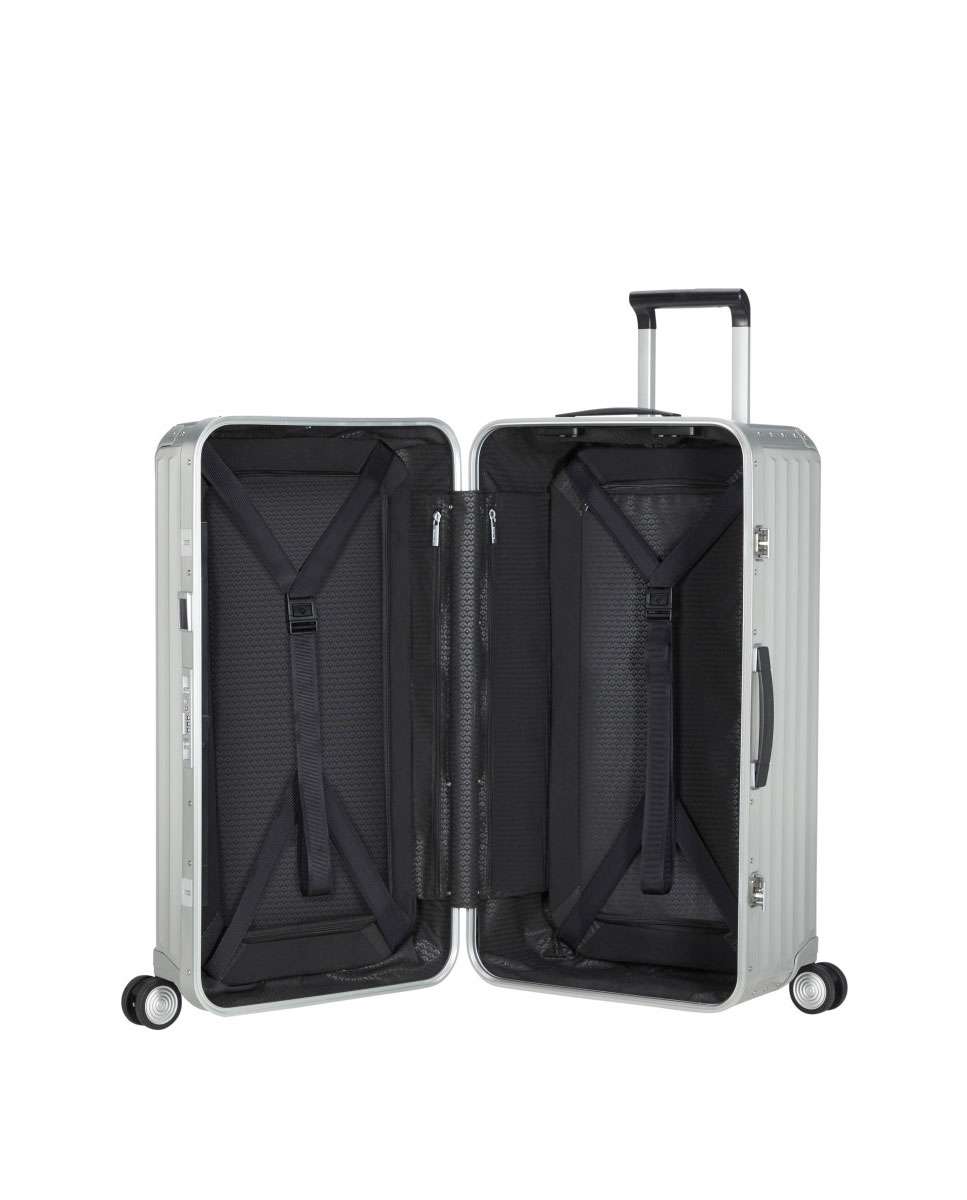Mala de viagem trunk Lite-Box Alu 74cm 4 rodas alumínio 93L Cinzento-2