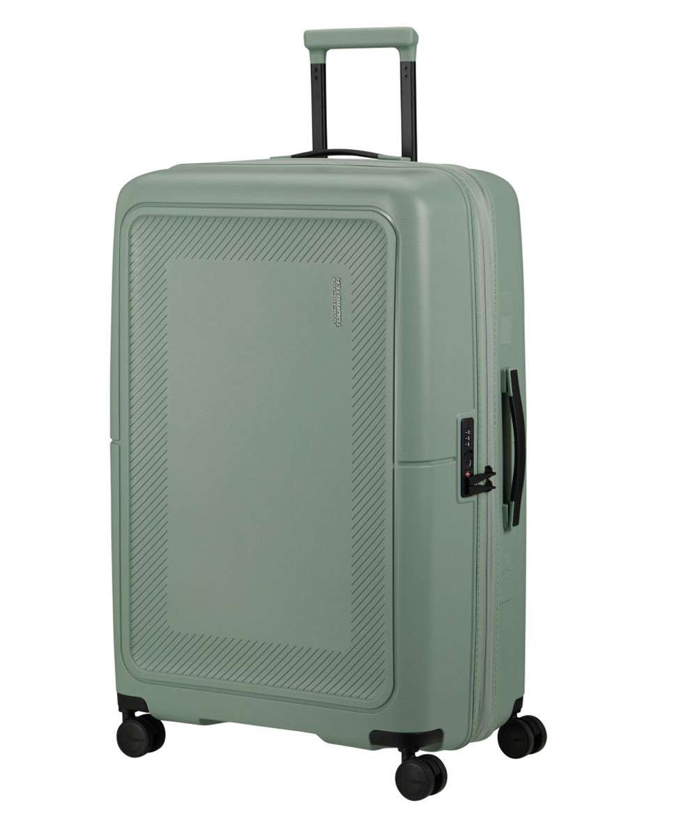 Mala de viagem grande Dashpop 77cm com 4 rodas expansível verde iceberg 104L Verde-1