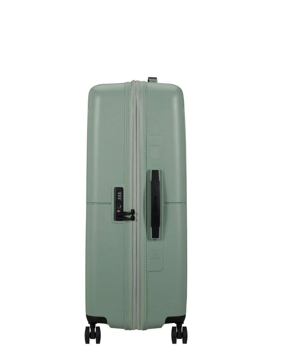 Mala de viagem grande Dashpop 77cm com 4 rodas expansível verde iceberg 104L Verde-3