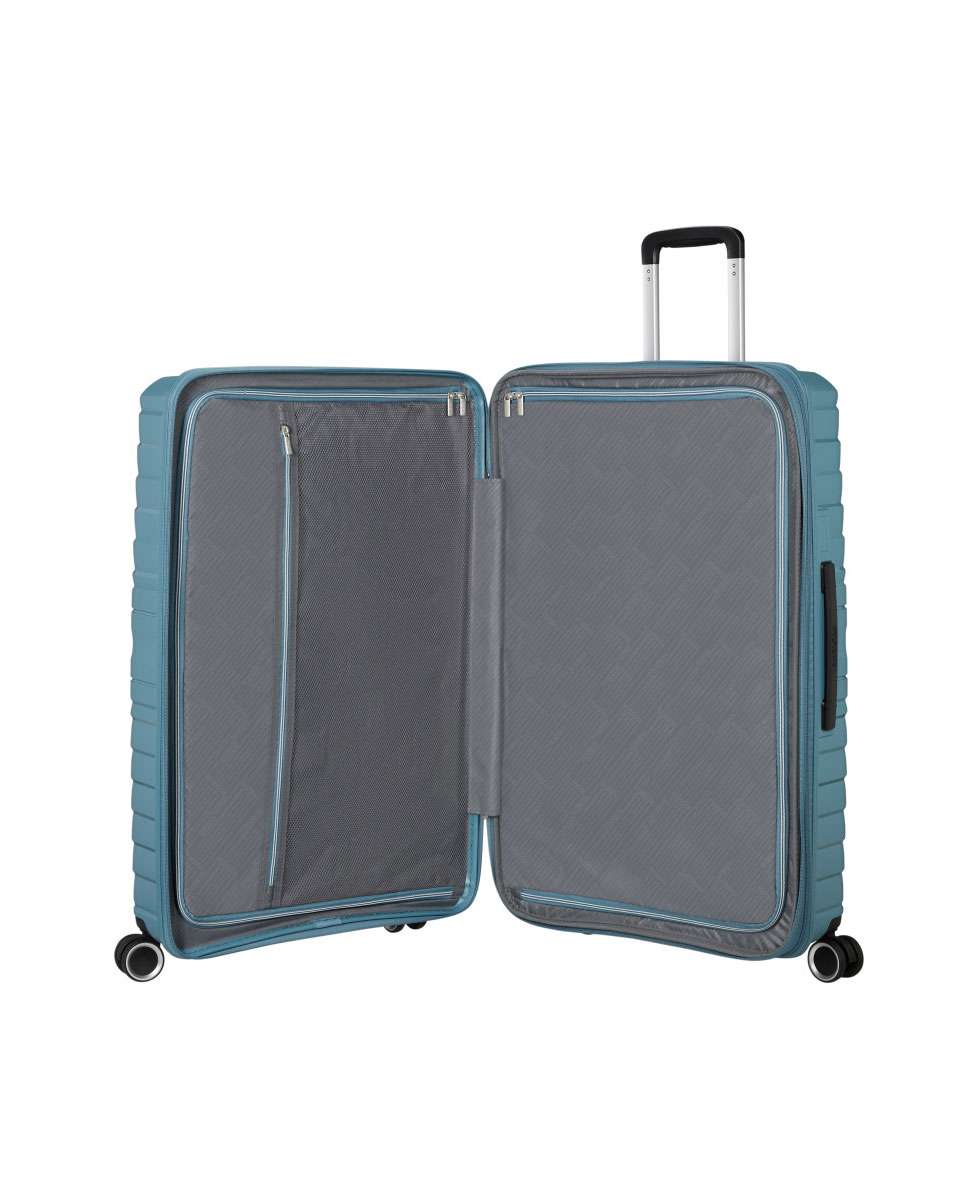 Mala de Viagem Grande Flytwist 78cm 4 Rodas Expansível Azul 101L Azul-2