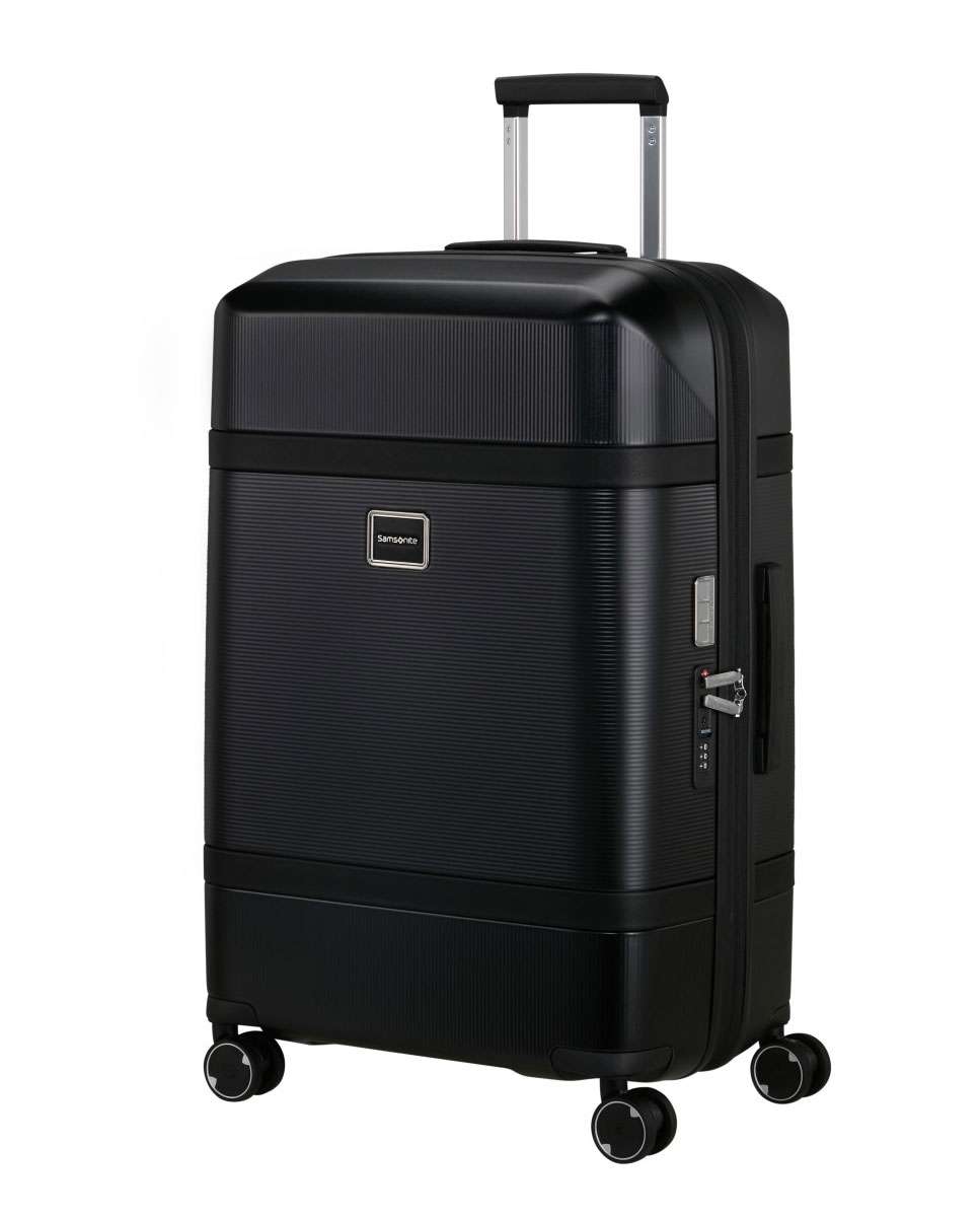 Mala de Viagem Média Image 69Cm 4 Rodas Expansível Preto 79L Preto-1