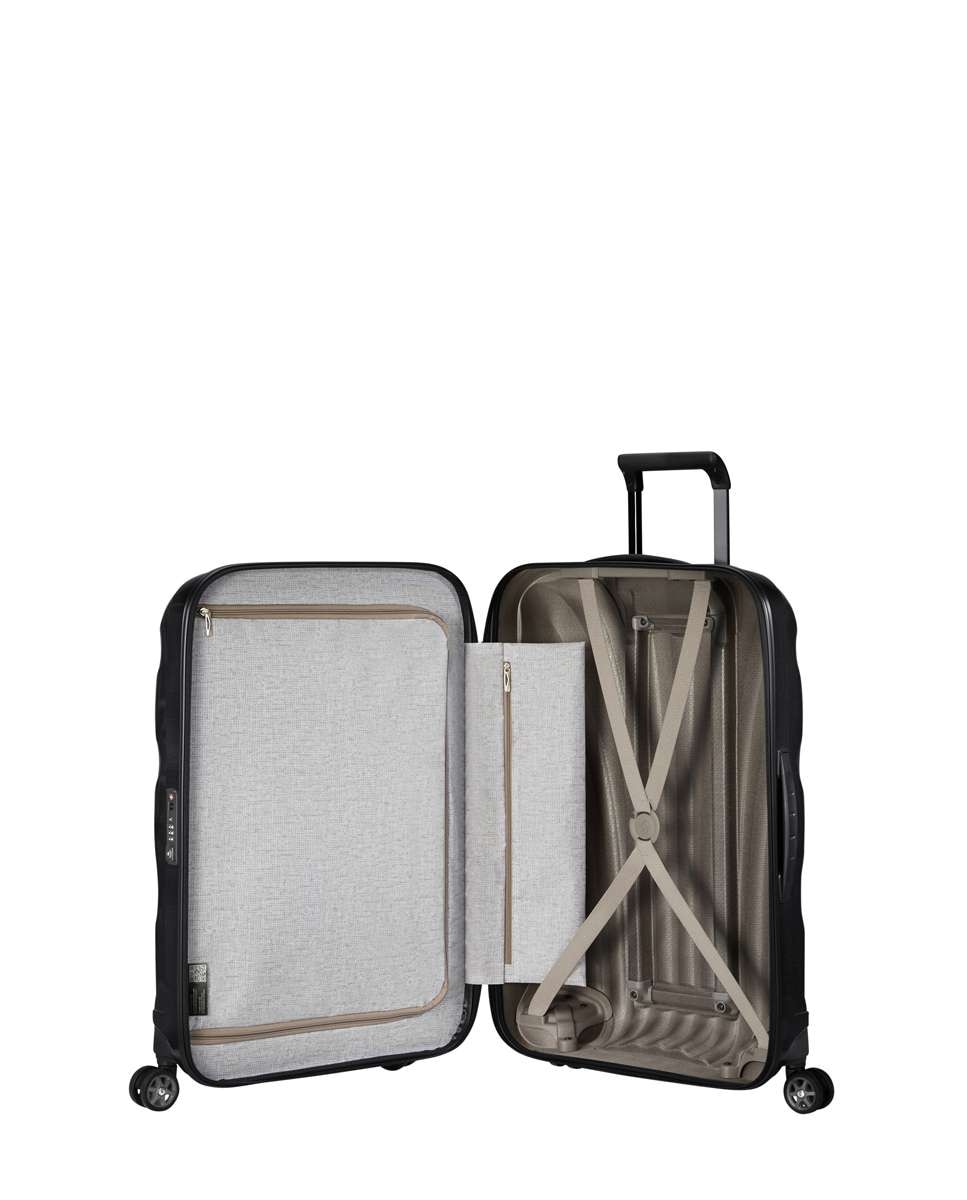 Mala de viagem grande C-Lite 75cm 4 rodas preto 94L Preto-2