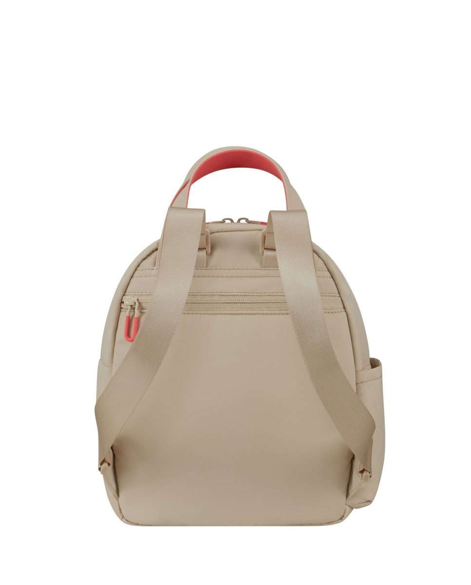 Mini Mochila de Mulher Puffypop Bege 8,5L Bege-4
