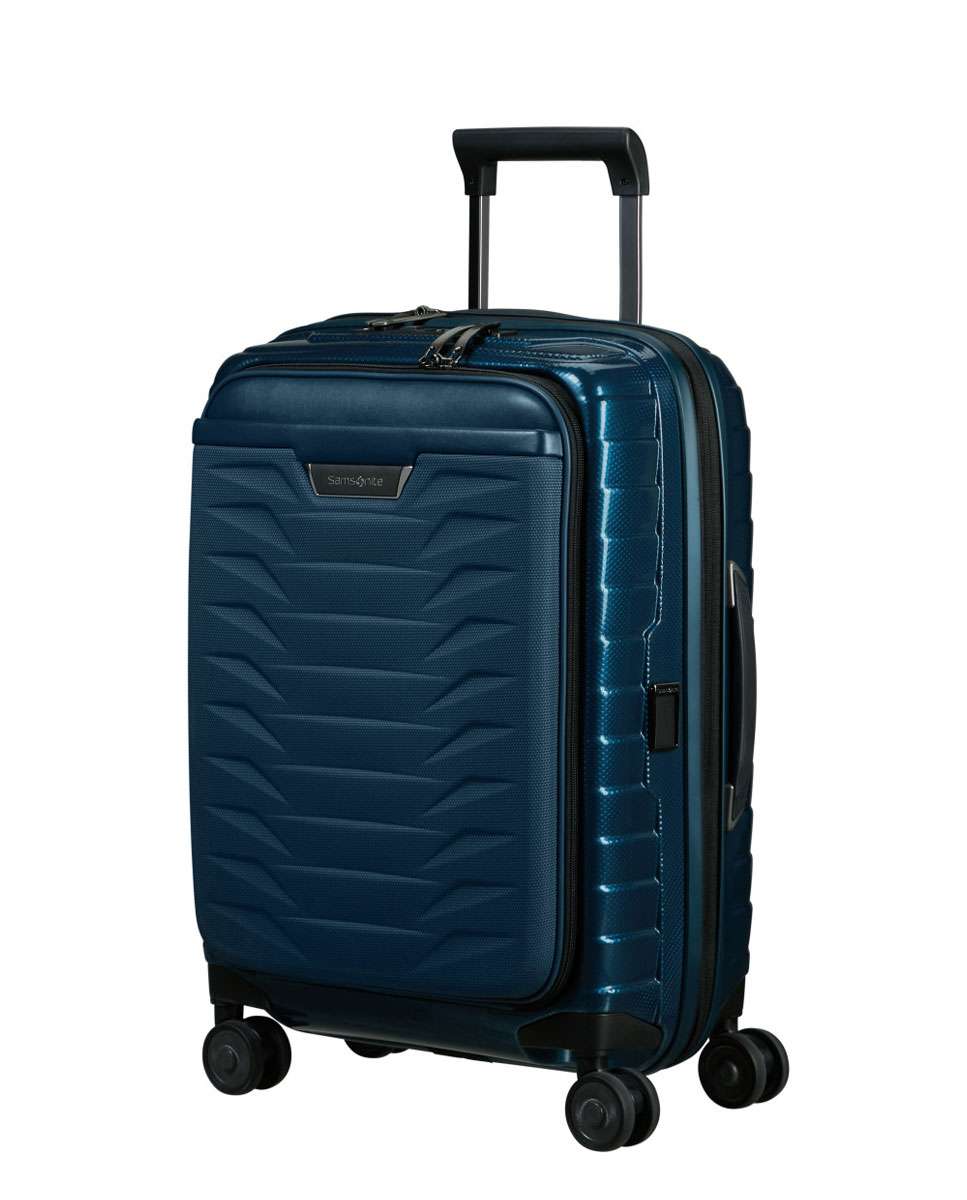 Mala de Cabine Proxis 55cm Expansível 4 Rodas Com Acesso Frontal Azul Petróleo 42L Azul-1