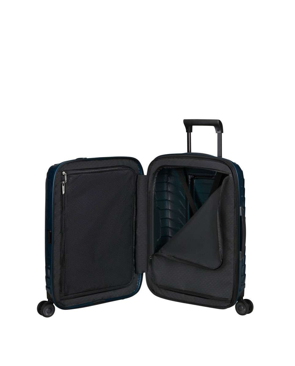 Mala de Cabine Proxis 55cm Expansível 4 Rodas Com Acesso Frontal Azul Petróleo 42L Azul-2