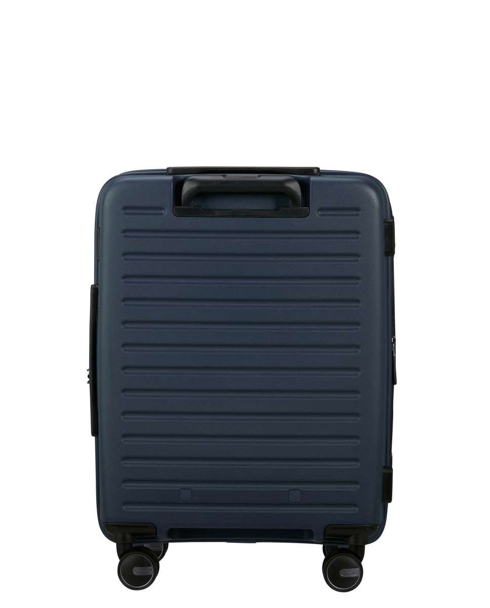 Mala de cabine Restackd 55cm 4 rodas expansível azul meia-noite 39L Azul-4